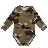 Long-sleeved bodysuit made of cotton (organic)